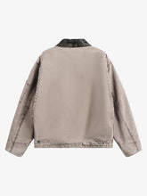 Vintage Washed Workwear Lapel Detroit Jacket